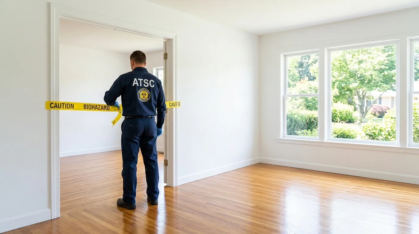 Certified biohazard cleanup crew performing Crime Scene Cleanup in Wheaton